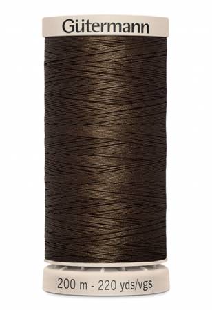 Gutermann Cotton Hand Quilting Thread 200m/219yds | Chocolate - 1712 - Maple Leaf Quilting Company Ltd.