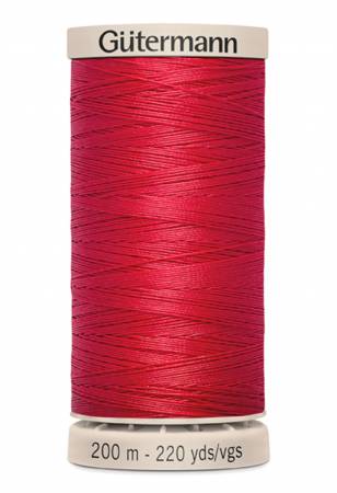 Gutermann Cotton Hand Quilting Thread 200m/219yds | Red - 2074 - Maple Leaf Quilting Company Ltd.