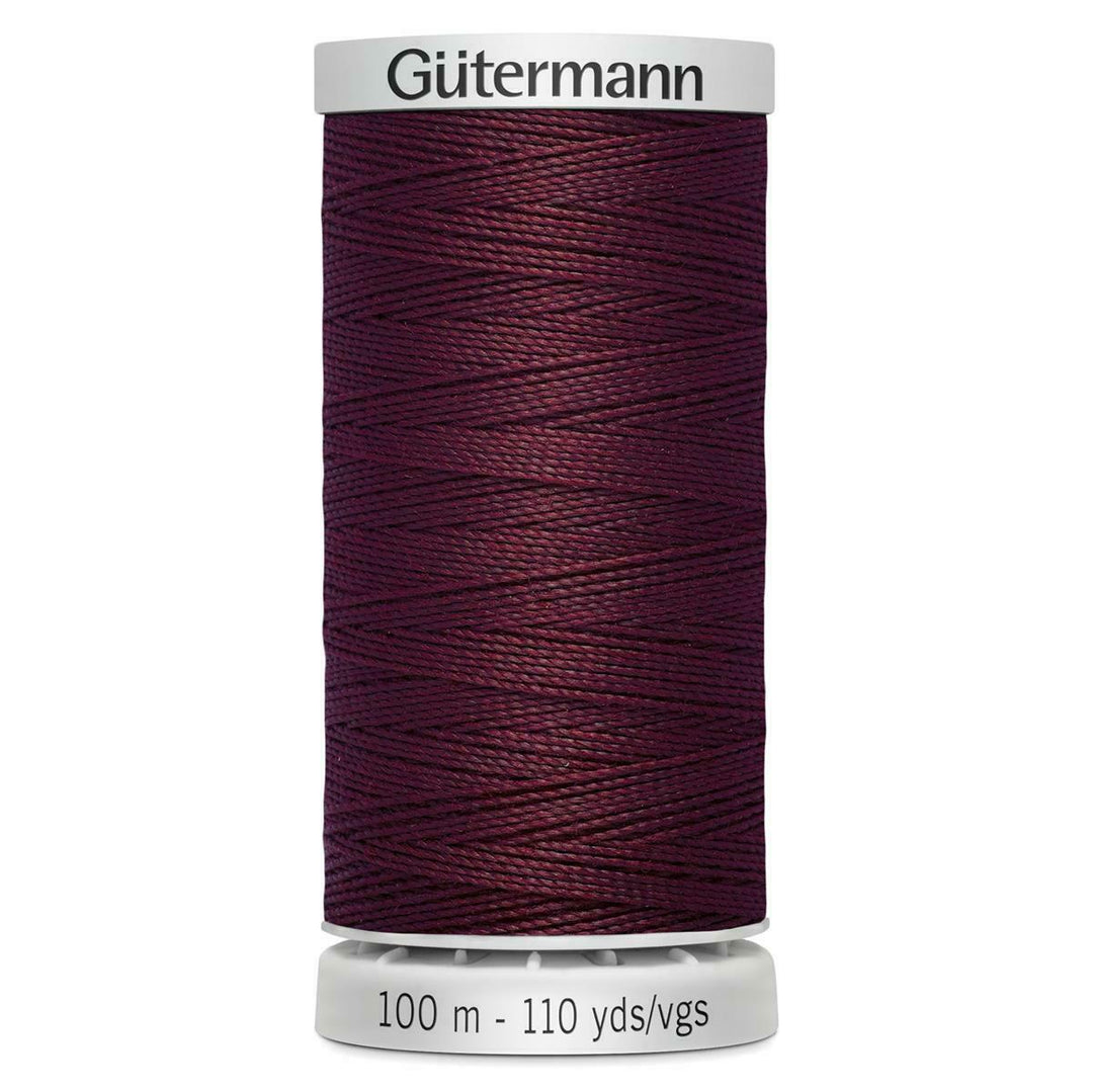 Gutermann Extra Strong Polyester All Purpose Thread 100m/110yds | Burgundy 369 - Maple Leaf Quilting Company Ltd.
