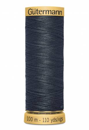 Gutermann Natural Cotton Thread 100m/109yds | Dark Charcoal - 9800 - Maple Leaf Quilting Company Ltd.
