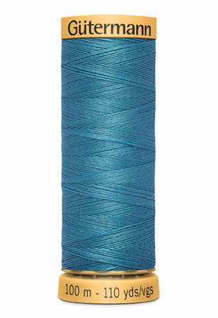 Gutermann Natural Cotton Thread 100m/109yds | Dark Turquoise - 7540 - Maple Leaf Quilting Company Ltd.
