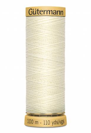 Gutermann Natural Cotton Thread 100m/109yds | Ecru - 1040 - Maple Leaf Quilting Company Ltd.