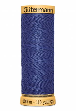 Gutermann Natural Cotton Thread 100m/109yds | Monaco Blue - 6410 - Maple Leaf Quilting Company Ltd.