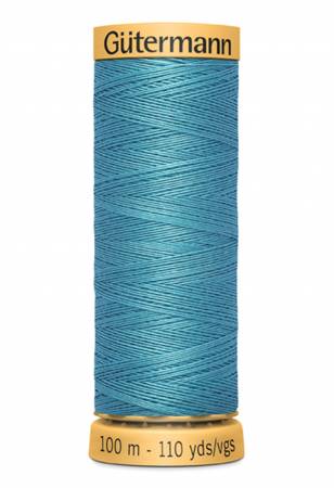 Gutermann Natural Cotton Thread 100m/109yds | Teal Blue - 7534 - Maple Leaf Quilting Company Ltd.