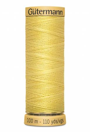 Gutermann Natural Cotton Thread 100m/109yds | Yellow - 1600 - Maple Leaf Quilting Company Ltd.