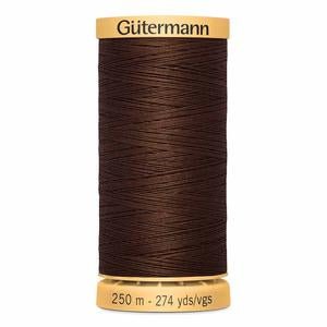 Gutermann Natural Cotton Thread 250m/273yds | Dark Brown - 2960 - Maple Leaf Quilting Company Ltd.