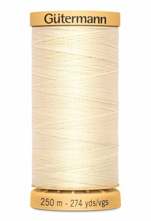 Gutermann Natural Cotton Thread 250m/273yds | Ecru - 1040 - Maple Leaf Quilting Company Ltd.