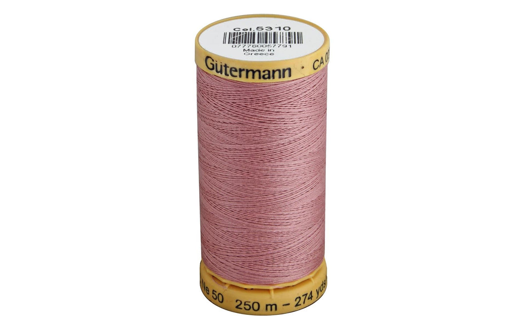 Gutermann Natural Cotton Thread 250m/273yds | Rose Red - 5310 - Maple Leaf Quilting Company Ltd.