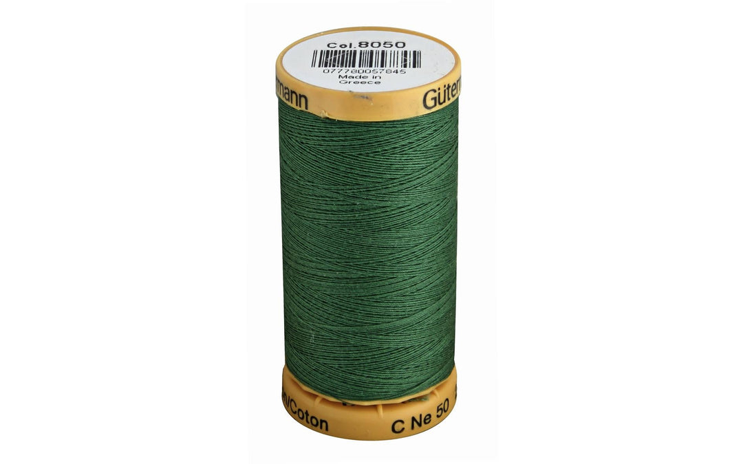 Gutermann Natural Cotton Thread 250m/273yds | Sage Green - 8050 - Maple Leaf Quilting Company Ltd.