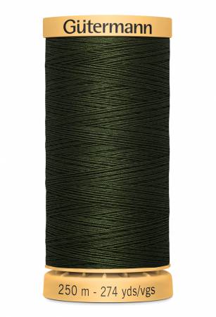 Gutermann Natural Cotton Thread 250m/273yds | Very Dark Green - 8640 - Maple Leaf Quilting Company Ltd.