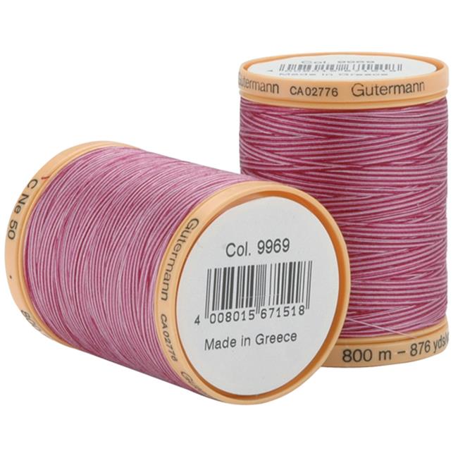 Gutermann Natural Cotton Thread 800m/875yds | Plum Berry - 9969 - Maple Leaf Quilting Company Ltd.