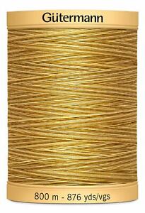 Gutermann Natural Cotton Variegated Thread 800m/875yds | Coffee & Cream - 9938 - Maple Leaf Quilting Company Ltd.