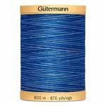 Gutermann Natural Cotton Variegated Thread 800m/875yds | Deep Evening Sky - 9986 - Maple Leaf Quilting Company Ltd.
