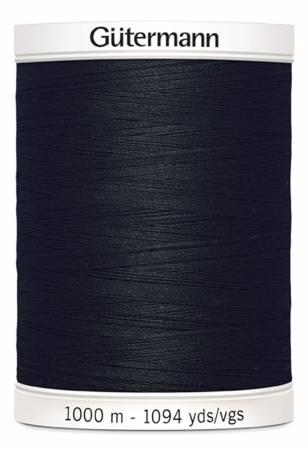 Gutermann Sew - all Polyester All Purpose Thread 1000m/1094yds | Black - Maple Leaf Quilting Company Ltd.