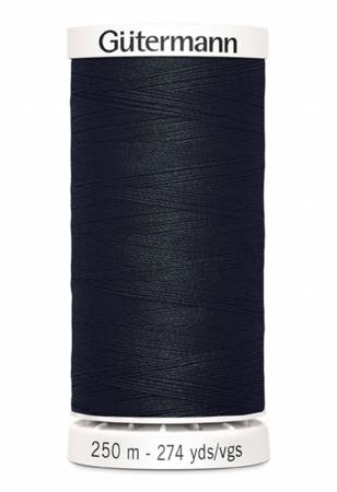Gutermann Sew - all Polyester All Purpose Thread 250m| Black (250M - 010) - Maple Leaf Quilting Company Ltd.