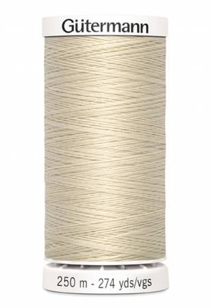 Gutermann Sew - all Polyester All Purpose Thread 250m| Bone (250M - 030) - Maple Leaf Quilting Company Ltd.