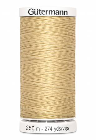 Gutermann Sew - all Polyester All Purpose Thread 250m| Capucine Buff (250M - 797) - Maple Leaf Quilting Company Ltd.