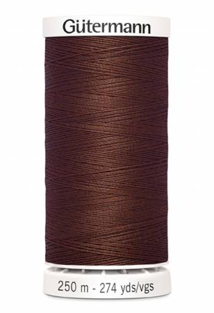 Gutermann Sew - all Polyester All Purpose Thread 250m | Chocolate (250M - 578) - Maple Leaf Quilting Company Ltd.