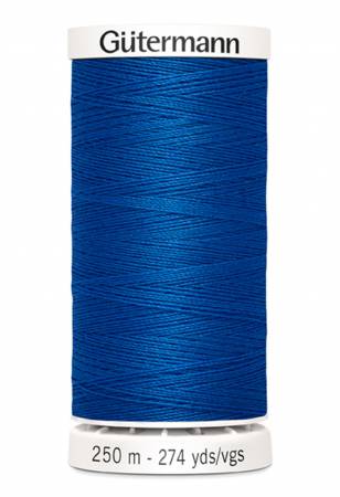 Gutermann Sew - all Polyester All Purpose Thread 250m| Electronic Blue (250M - 248) - Maple Leaf Quilting Company Ltd.
