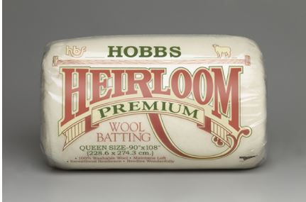 Hobbs Heirloom® Premium 100% Wool Queen Size Pre - Cut Batting (90 x 108") (HWL90) - Maple Leaf Quilting Company Ltd.