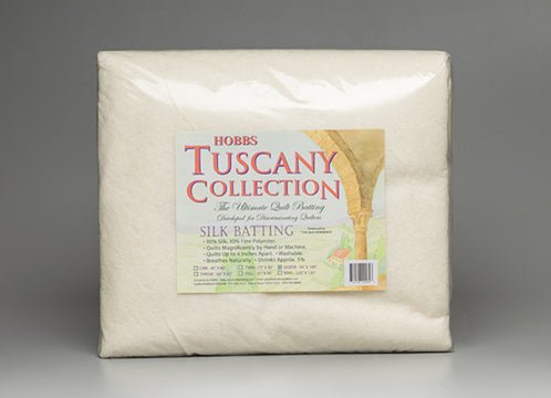 Hobbs Tuscany Silk Polyester Blend Batting King Size Pre - Cut Batting (120"x120") (TS120) - Maple Leaf Quilting Company Ltd.