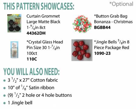 Holiday Tree Wreath Ornament (CLPBGR008) - Maple Leaf Quilting Company Ltd.