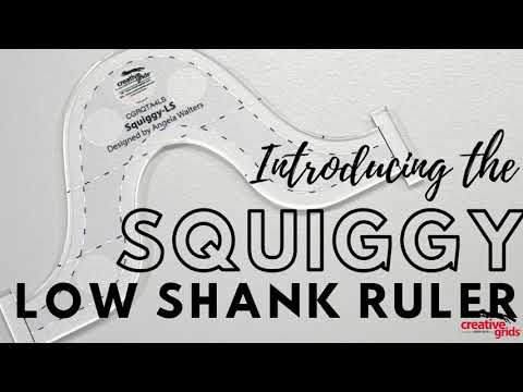 Creative Grids Low Shank Machine Quilting Tool Squiggy (CGRQTA4LS)