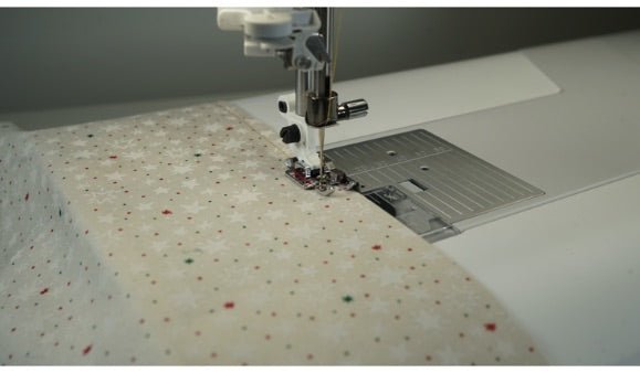 Husqvarna Viking Adjustable 1/4" Foot with Guide for IDF System - Maple Leaf Quilting Company Ltd.