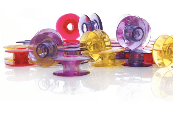 Husqvarna Viking Bobbins Watercoloured 20 - Pack (Class 5, 6, 7) Version 2 - Maple Leaf Quilting Company Ltd.