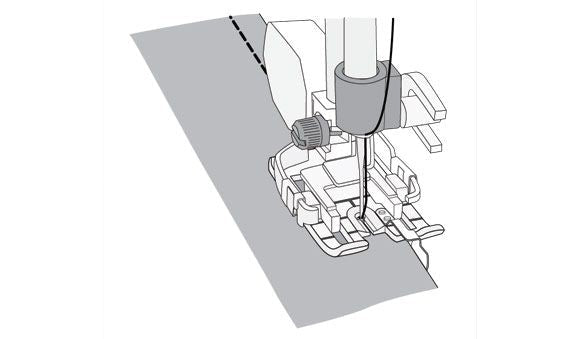 Husqvarna Viking Changeable 1/4" Guide Foot (5, 6, 7) - Maple Leaf Quilting Company Ltd.