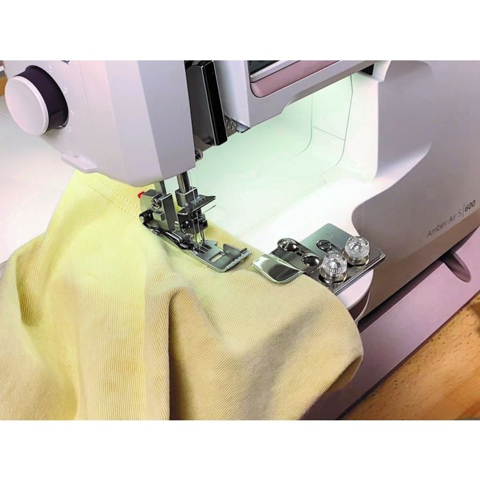 Husqvarna Viking Coverstitch Hemmer Attachment - Maple Leaf Quilting Company Ltd.
