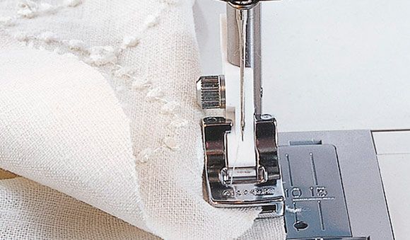 Husqvarna Viking Gathering Foot (1 - 8) - Maple Leaf Quilting Company Ltd.