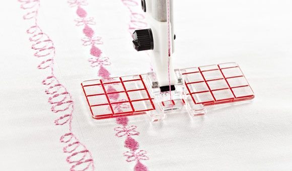 Husqvarna Viking Multi - Line Decorative Foot (1 - 8) - Maple Leaf Quilting Company Ltd.
