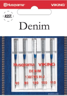 Husqvarna Viking Needles DENIM ASST, 5 - PACK (920551096) - Maple Leaf Quilting Company Ltd.