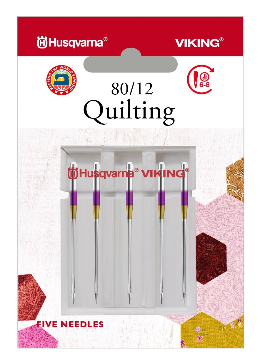 Husqvarna Viking Needles QUILTING 80/12, 5 - PACK (920681096) - Maple Leaf Quilting Company Ltd.