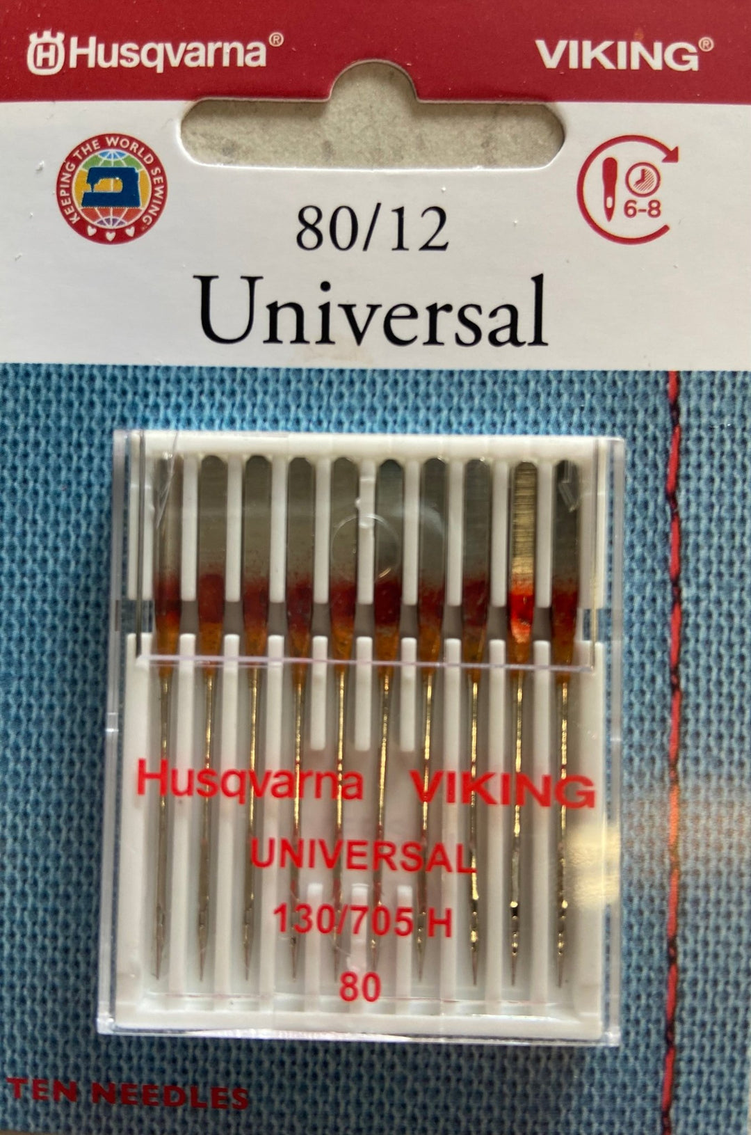 Husqvarna Viking Needles UNIVERSAL 80/12, 10 - PACK (920694096) - Maple Leaf Quilting Company Ltd.