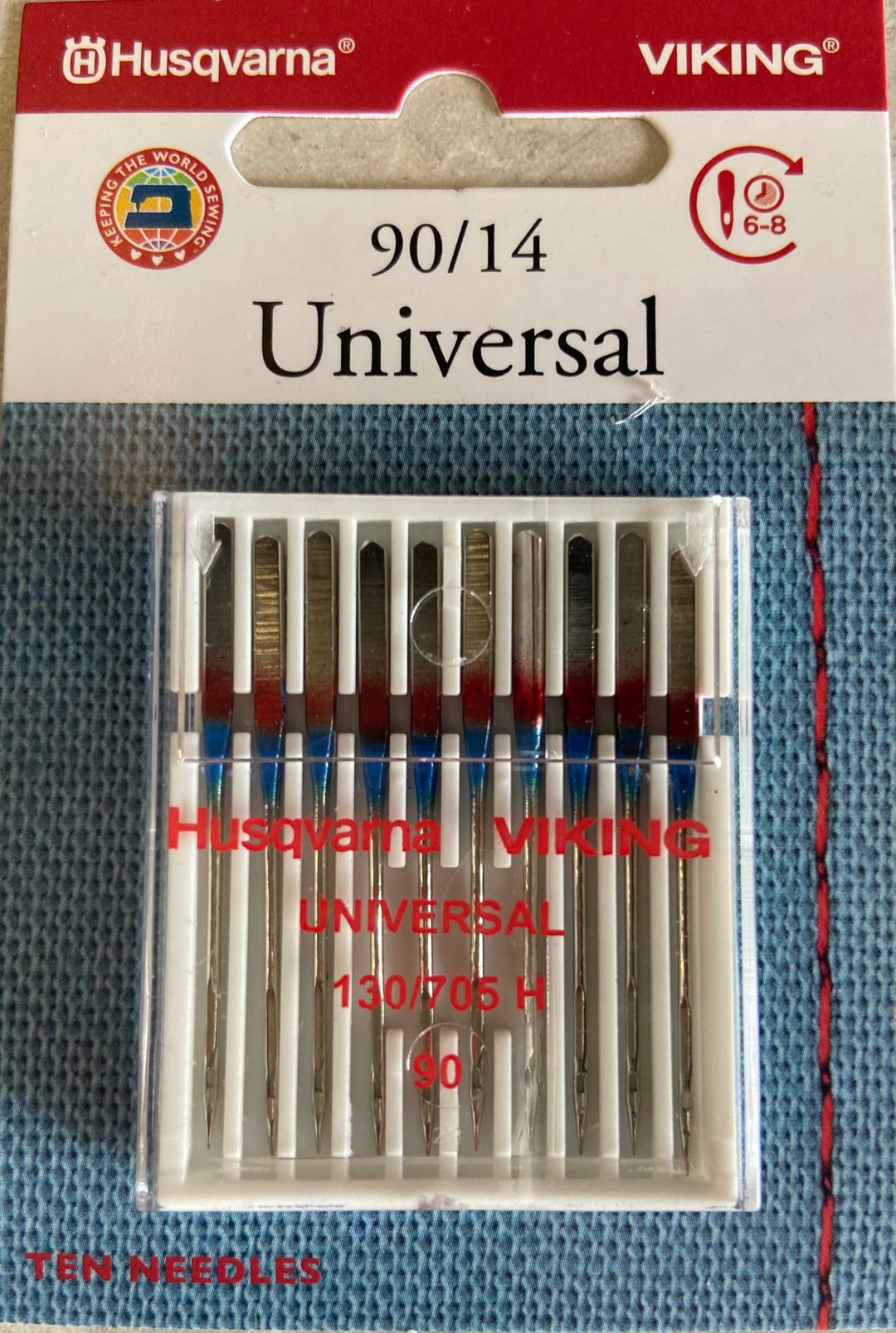Husqvarna Viking Needles UNIVERSAL 90/14, 10 - PACK (920695096) - Maple Leaf Quilting Company Ltd.