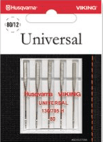 Husqvarna Viking Needles UNIVERSAL SIZE 80/12 5 - PACK (920537096) - Maple Leaf Quilting Company Ltd.