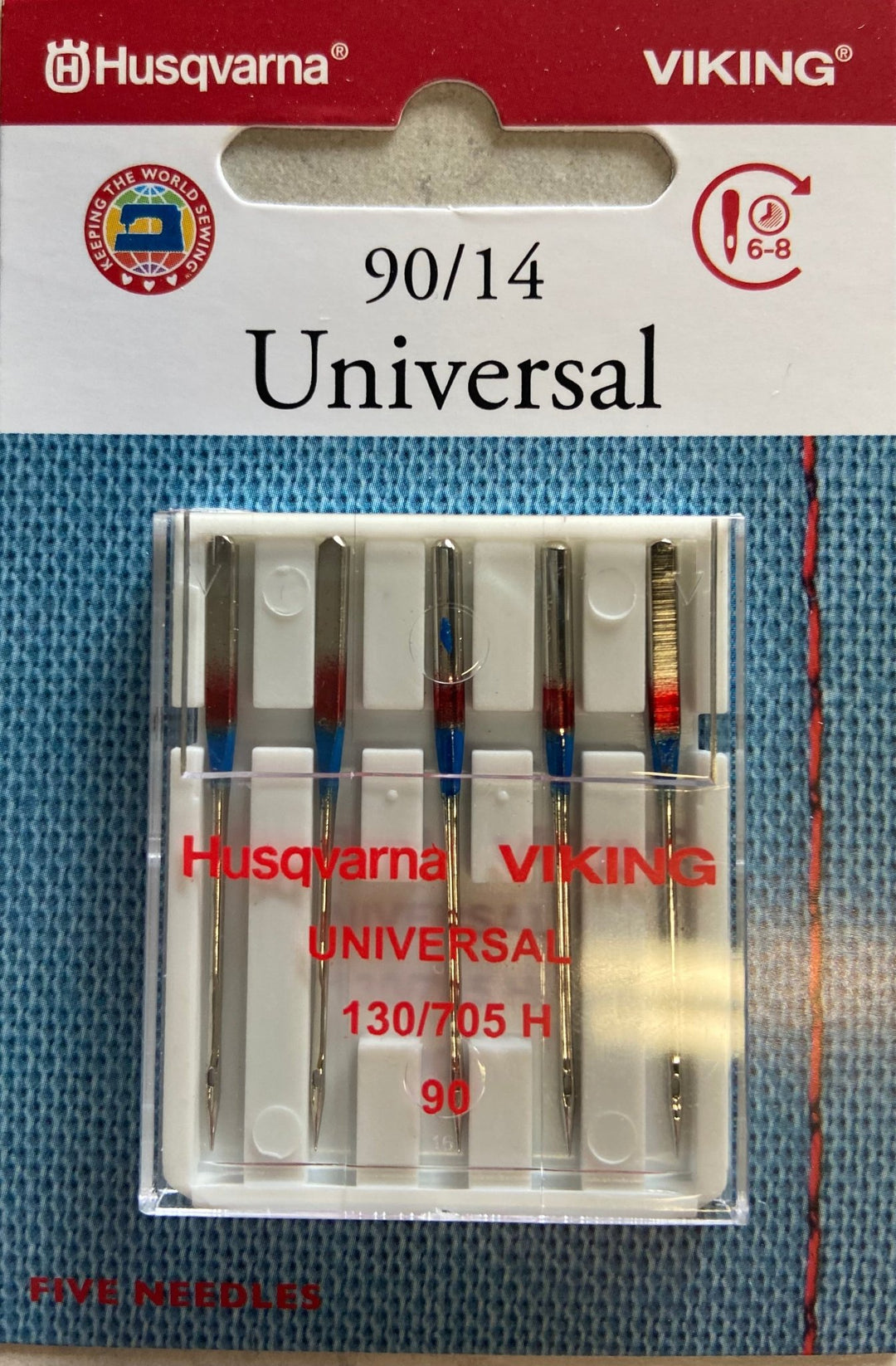 Husqvarna Viking Needles UNIVERSAL SIZE 90/14 5 - PACK (920689096) - Maple Leaf Quilting Company Ltd.
