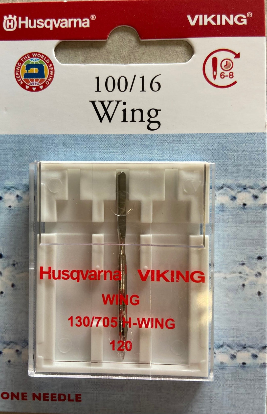 Husqvarna Viking Needles WING SIZE 100/16, 1 - PACK (920667096) - Maple Leaf Quilting Company Ltd.