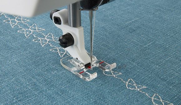 Husqvarna Viking Open Toe Foot - Clear(1 - 8) - Maple Leaf Quilting Company Ltd.