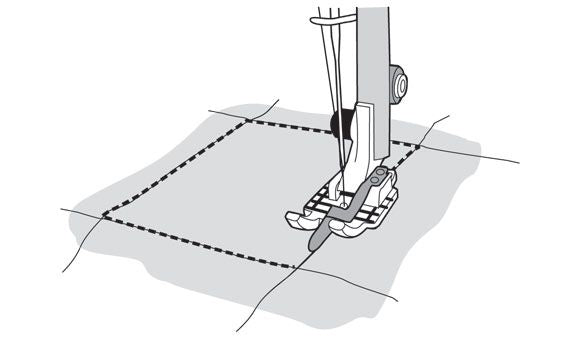Husqvarna Viking STITCH - IN - DITCH FOOT CLEAR (5 - 9) - HV - Maple Leaf Quilting Company Ltd.