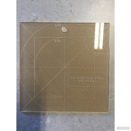 Square 6" x 6" Ruler by Linda V. Taylor-Longarm ruler-Maple Leaf Quilting Company Ltd.