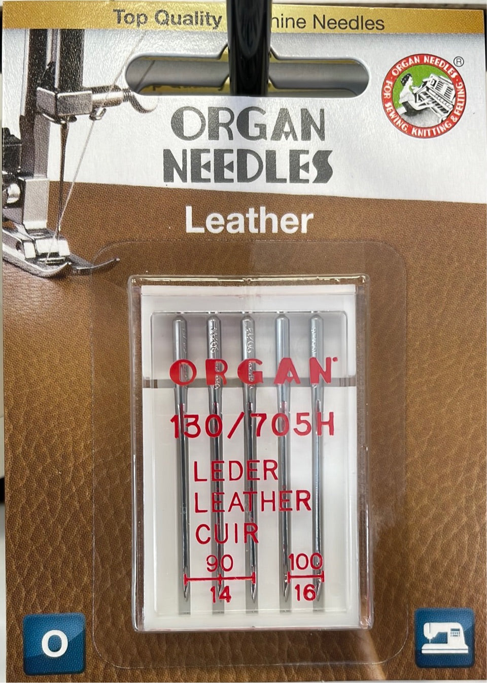 Organ Needles - Leather Assorted (3ea 90, 2ea 100) Eco Pack (3000115)