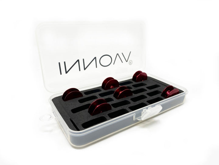 Innova Red Shells - Innova Bobbins (Fits Innova, Gammill, All M Size Machines) - Maple Leaf Quilting Company Ltd.