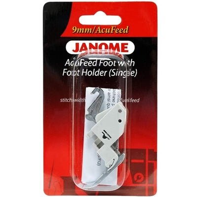 Janome AcuFeed Flex Holder & Foot VD (single) (9mm) - Maple Leaf Quilting Company Ltd.