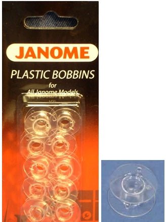 Janome Plastic Bobbins - Maple Leaf Quilting Company Ltd.