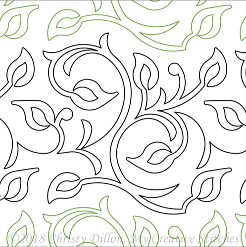 Joyful – 11” Paper Pantograph - Maple Leaf Quilting Company Ltd.