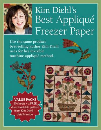 Kim Diehl's Best Applique Freezer Paper - 50 SHEETS (P157) - Maple Leaf Quilting Company Ltd.