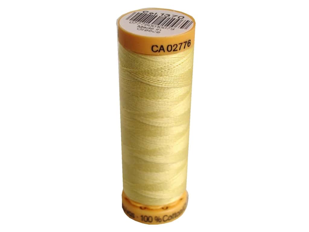 Gutermann Natural Cotton Thread 250m/273yds | Light Yellow - 1370